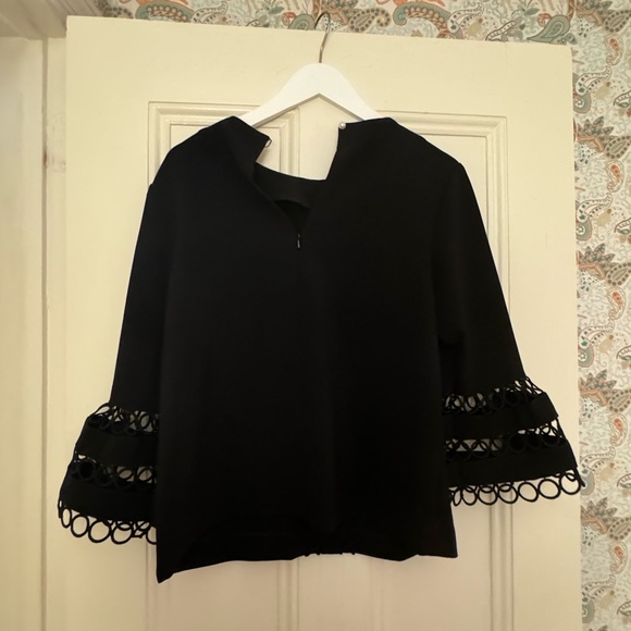 Lela Rose Pearl Black Top - Picture 2 of 2